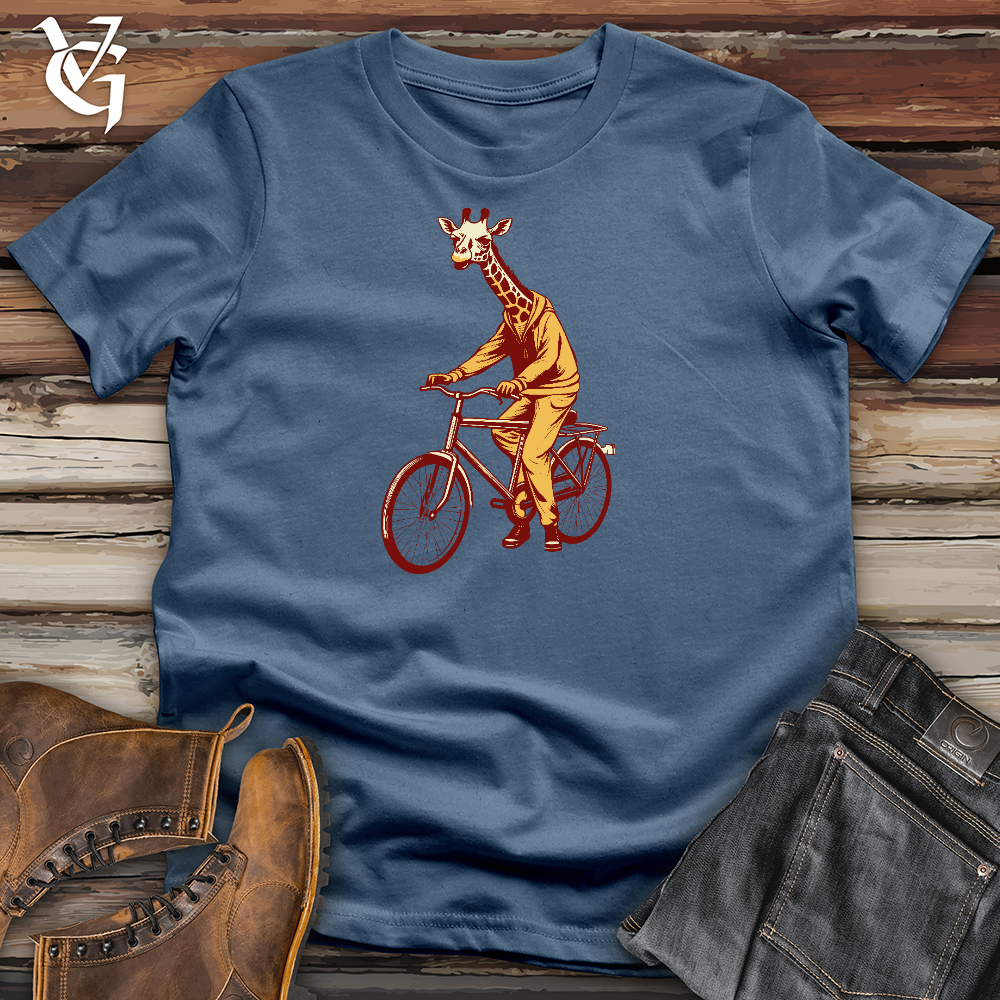 Cycling Giraffe Cotton Tee