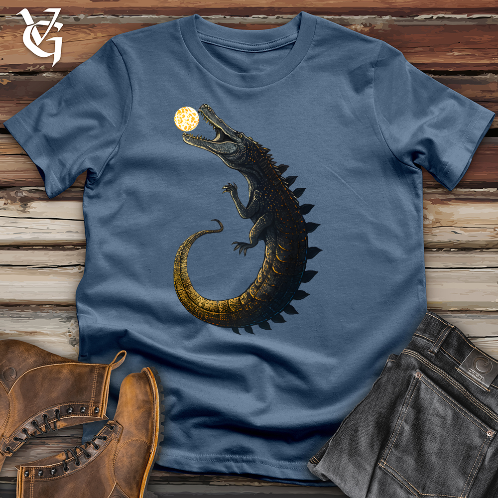 Moon Grabbing Crocodile Cotton Tee