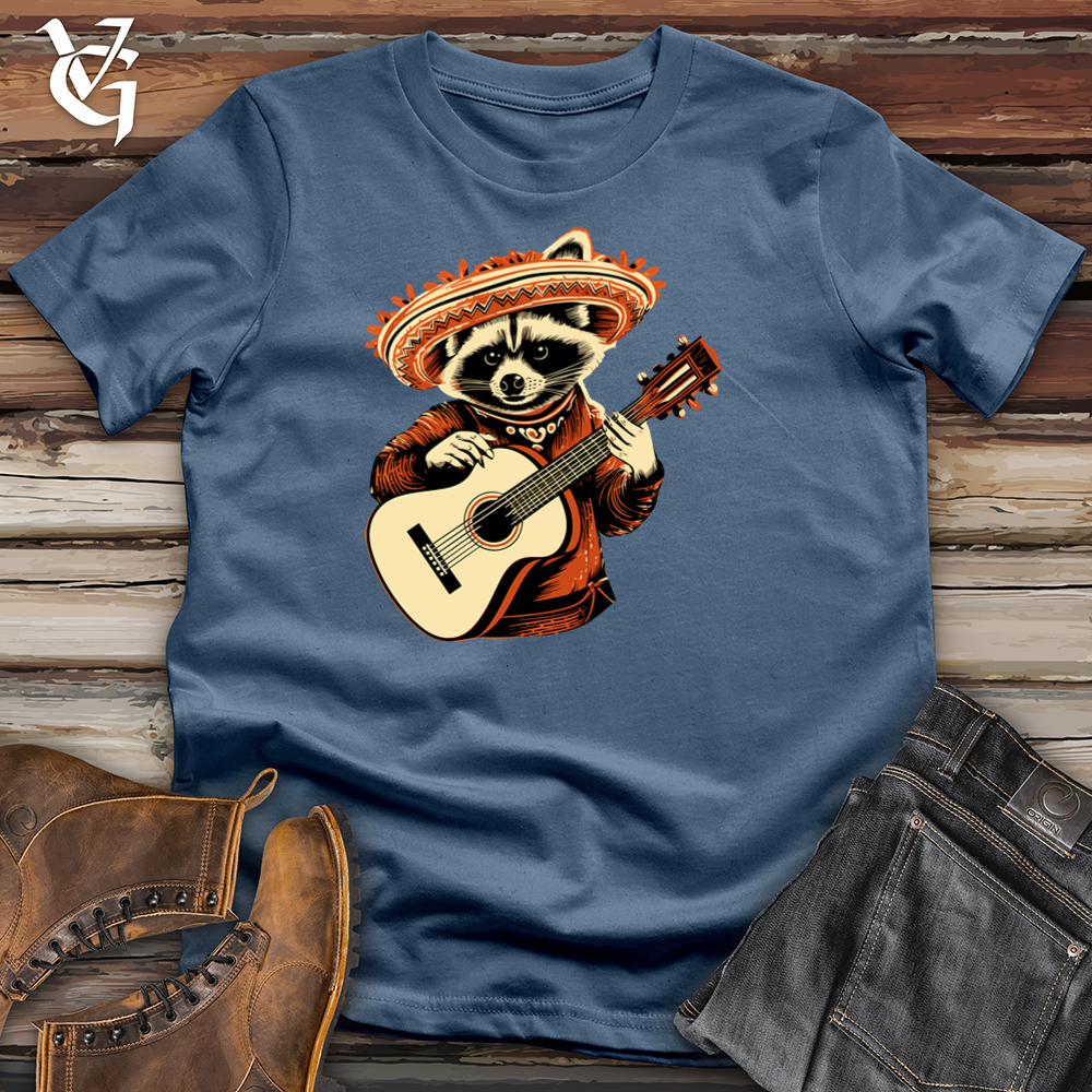 Melodic Raccoon Serenade Cotton Tee