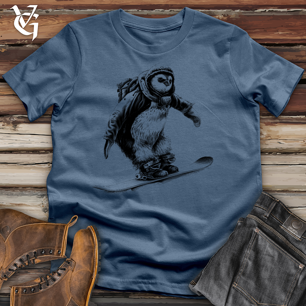 Penguin On Skates Cotton Tees