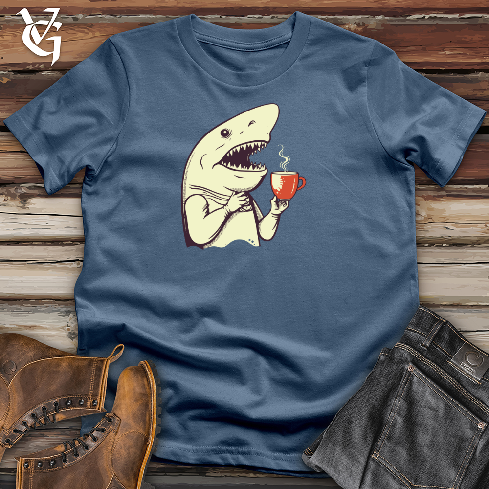 Caffeinated Shark Thoughts Cotton Tee