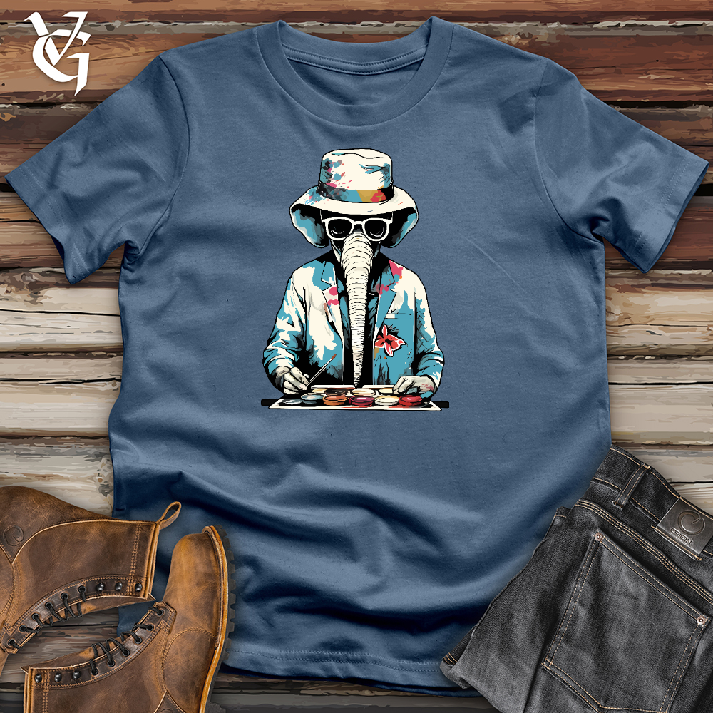 Painting Elephant Cotton Tee