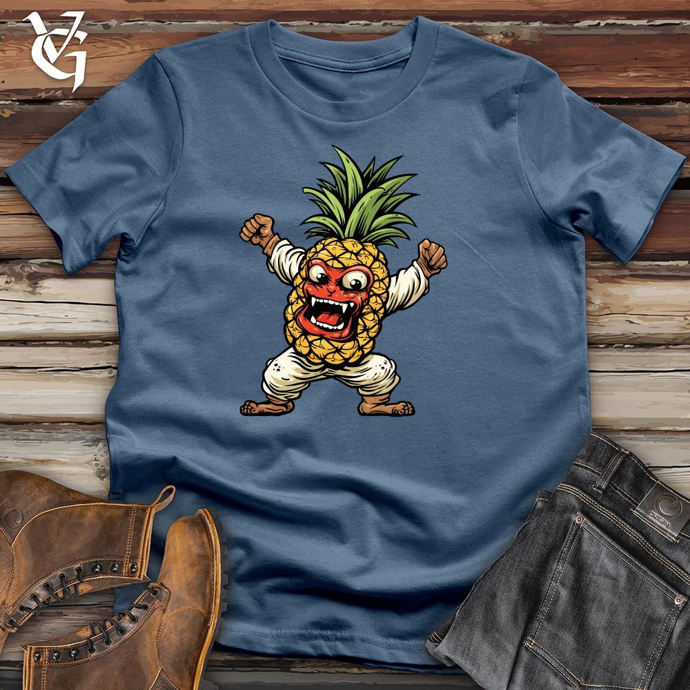 Whimsical Pineapple Warrior Cotton Tee