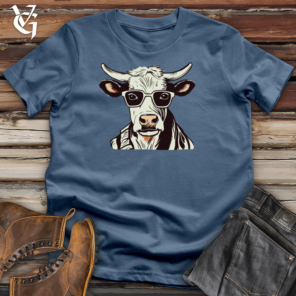 Retro Maverick Moo 01 Cotton Tee