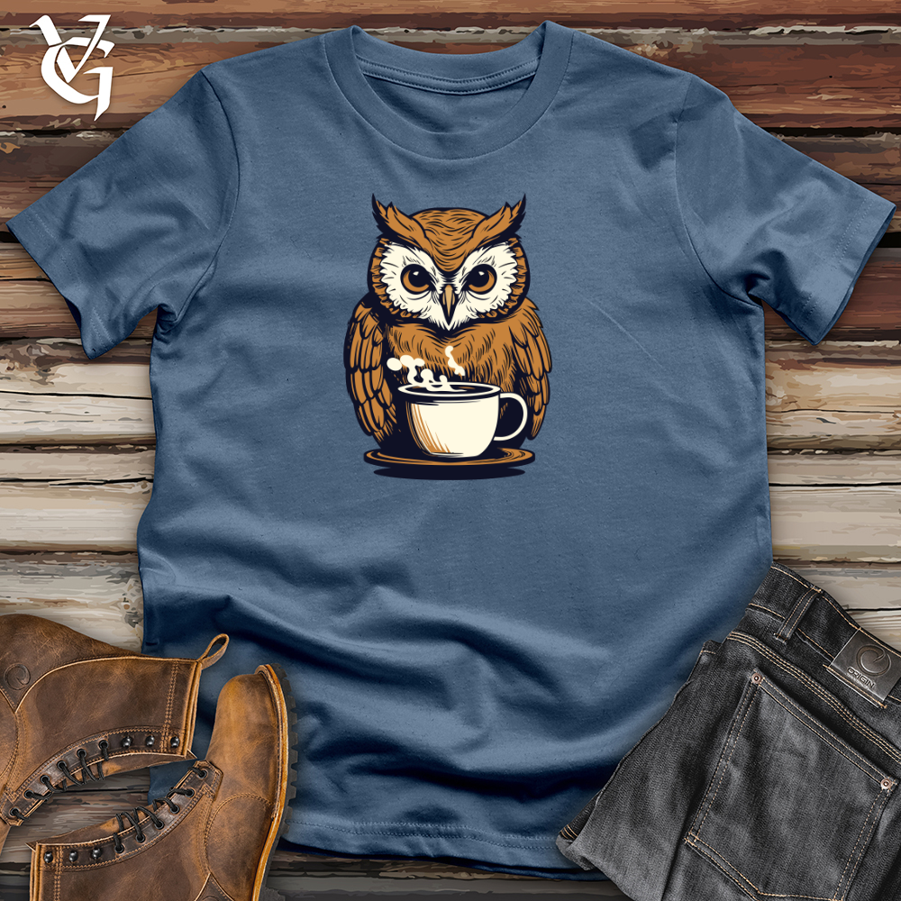 Vintage Cocoa Owl Cotton Tee