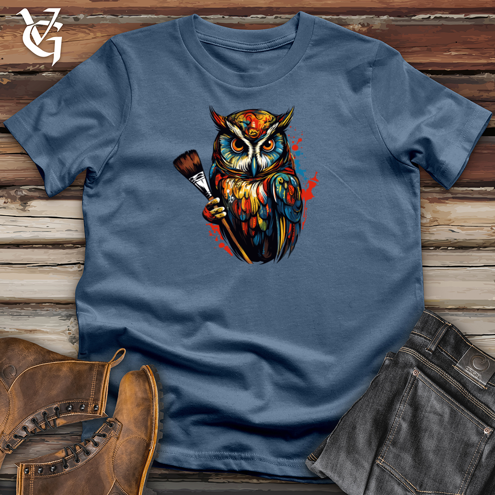 Classic Painter Owl 01 Cotton Tee