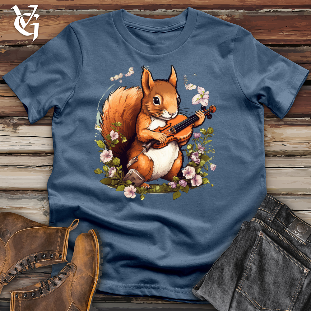 Squirrel Violinist Cotton Tee