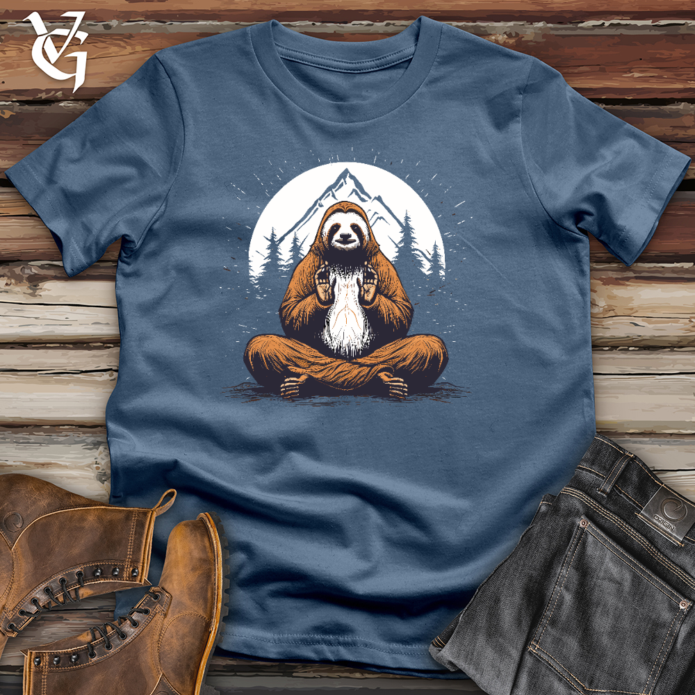 Sloth Doing Yoga Cotton Tee