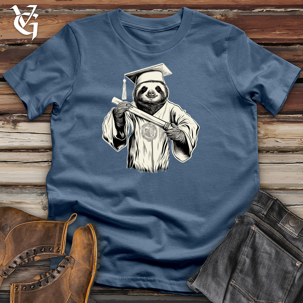 Scholarly Sloth Achievement Cotton Tee