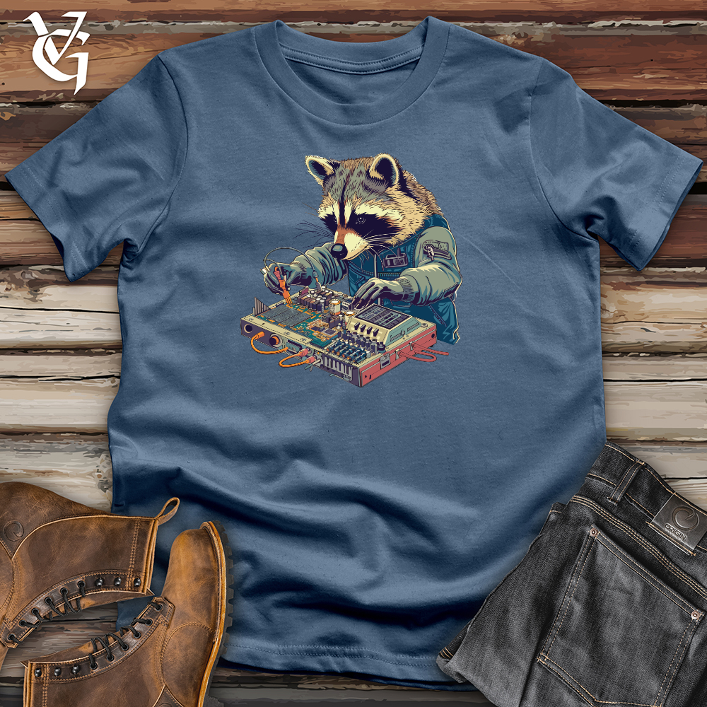Raccoon Sound Engineer Cotton Tee