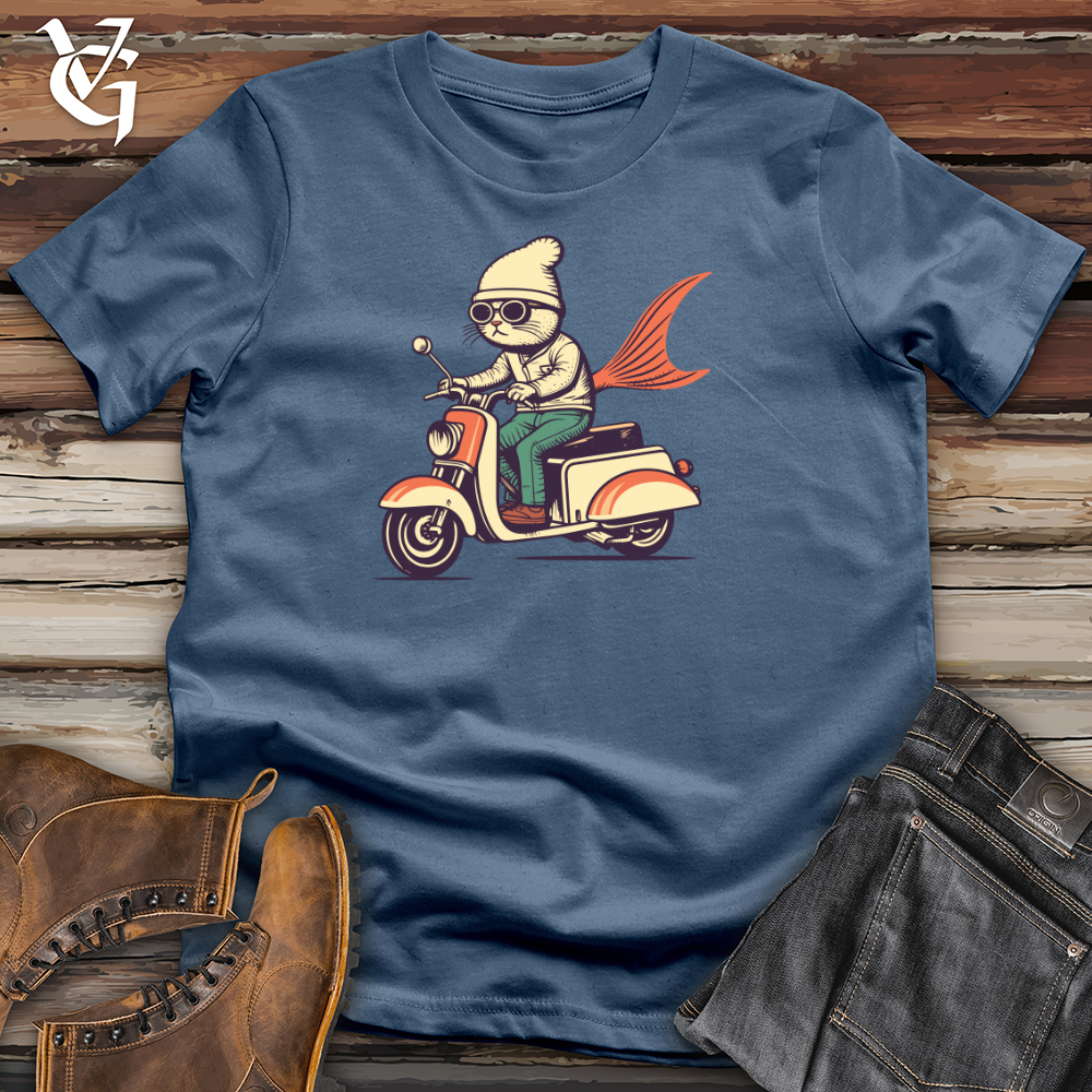 Cat Fish Scooter Adventure Cotton Tee