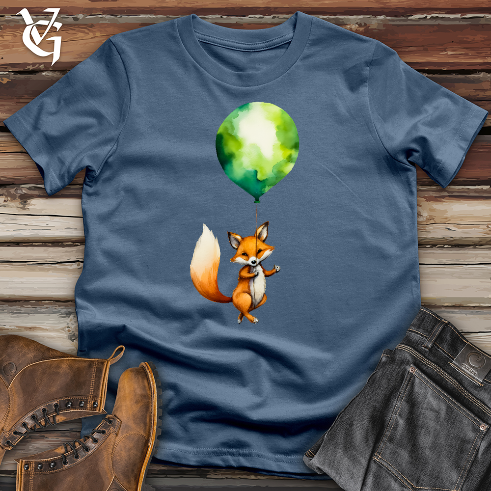 Fox Balloon Floating Cotton Tee