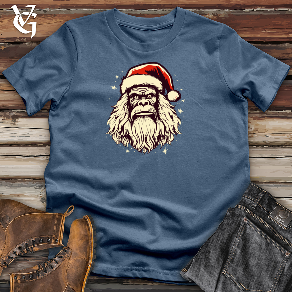 Retro Santa Sasquatch Cotton Tee