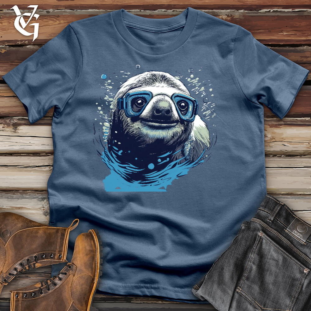 Swimming Sloth Cotton Tee