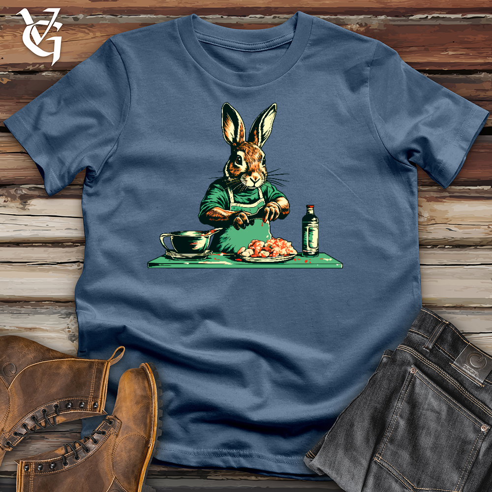 Rabbit Preparing Food Cotton Tee