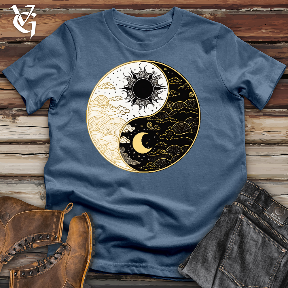 Sun And Moon Yin Yang Cotton Tee - Viking Goods Company