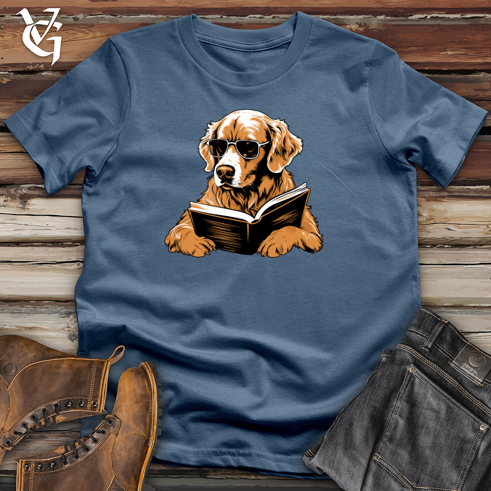 Golden Retriever Literary Escape Cotton Tee