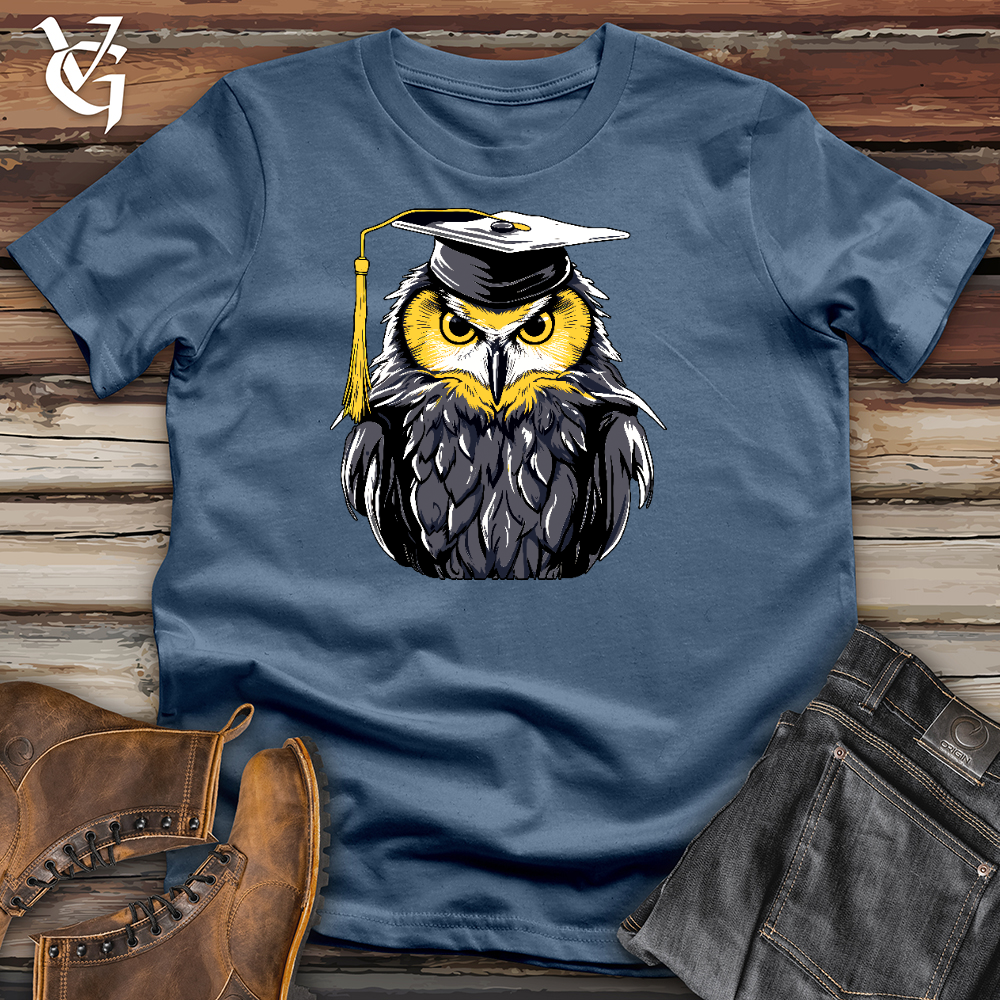 Valedictorian Owl Cotton Tee