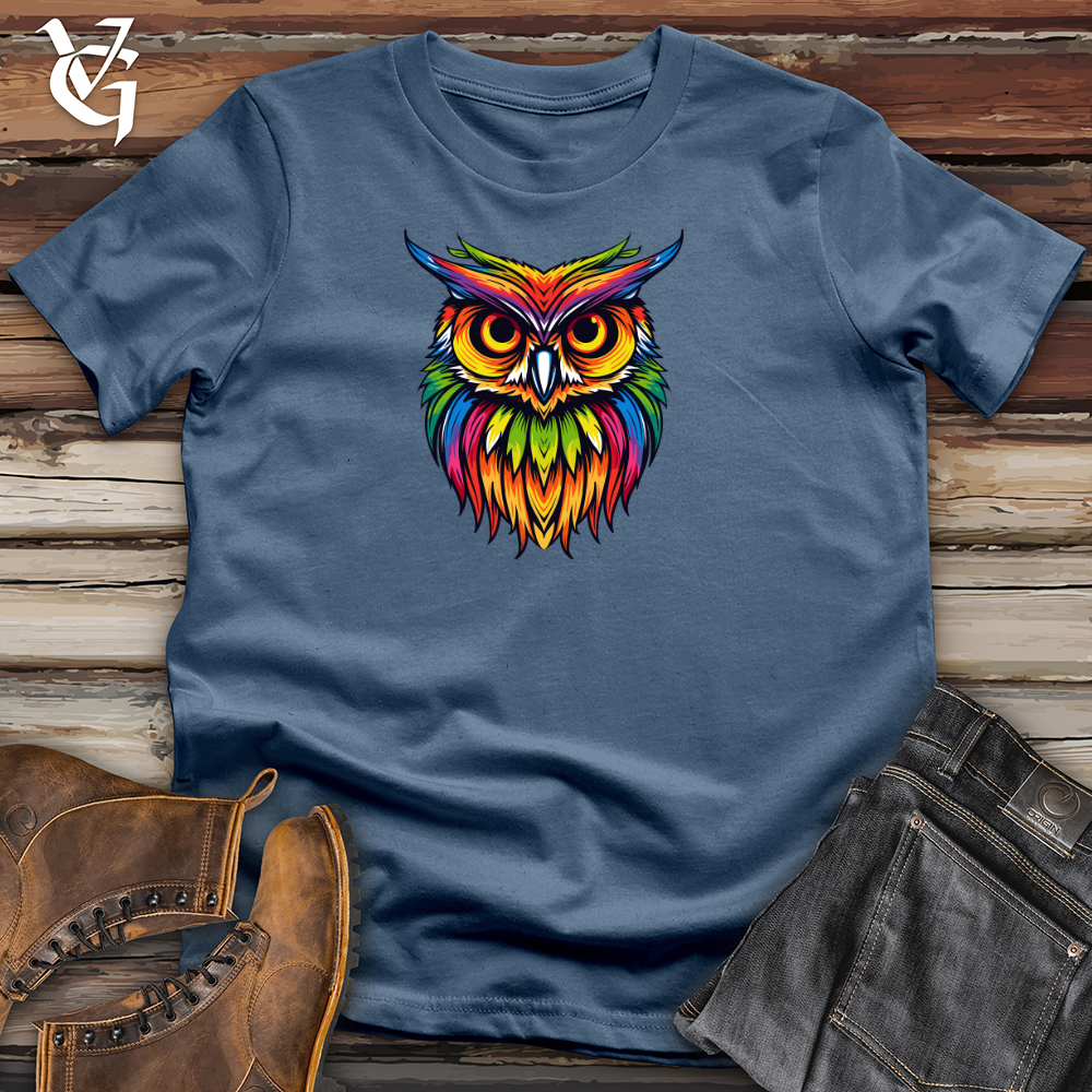 Colorful Nightwise Owl Cotton Tee