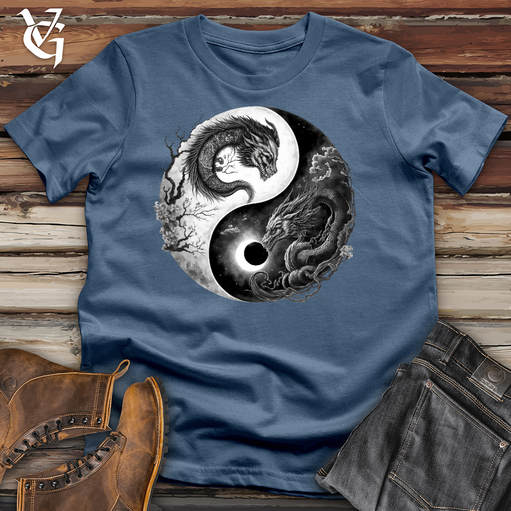 Yin Yang Dragons Cotton Tee
