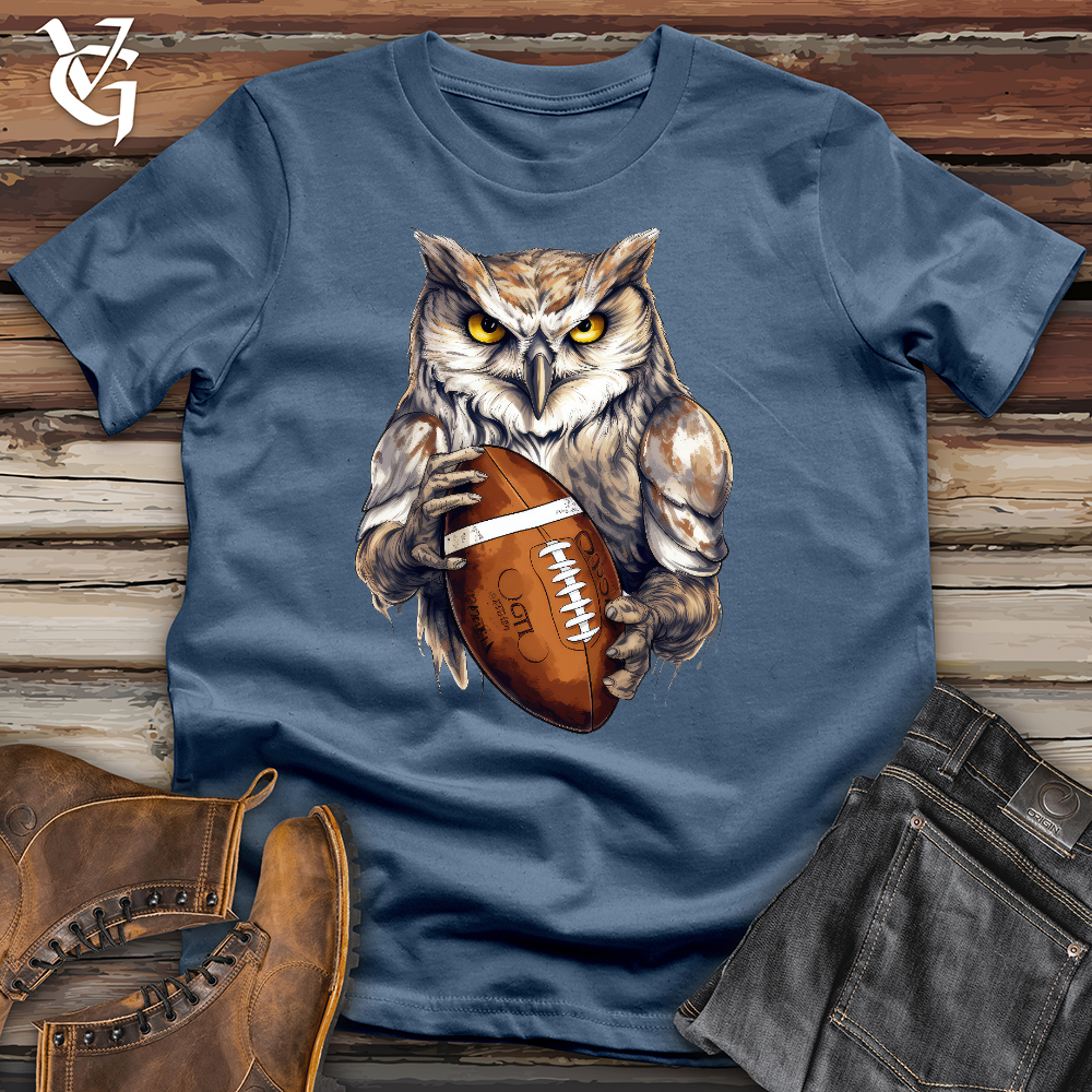 Viking Goods Owl Quarterback Cotton Tee Black / L