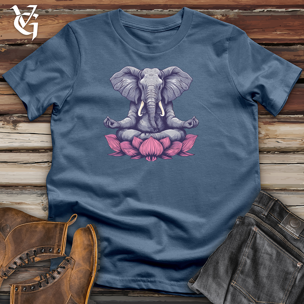 Elephant Lotus Harmony Cotton Tee