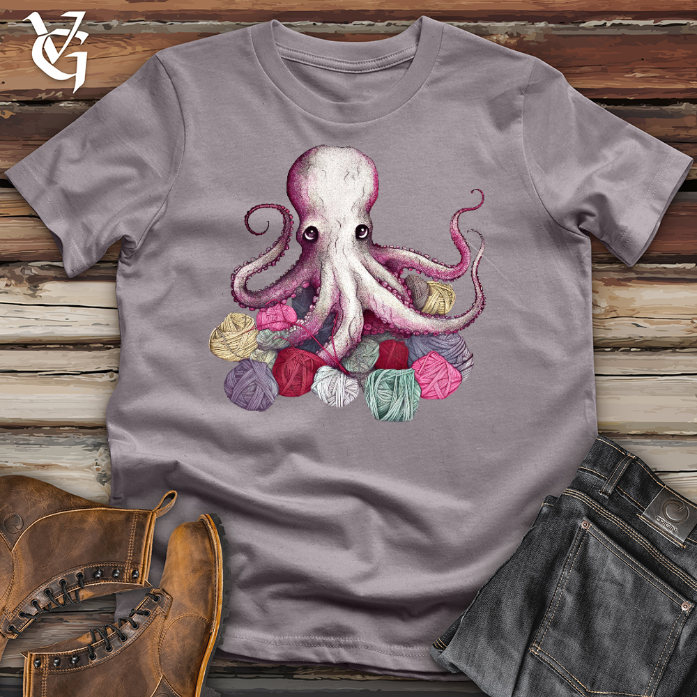 Knitting Octopus Cotton Tee