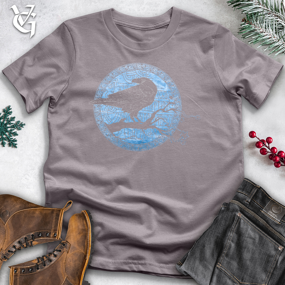Winter Solstice Raven 01 Cotton Tee