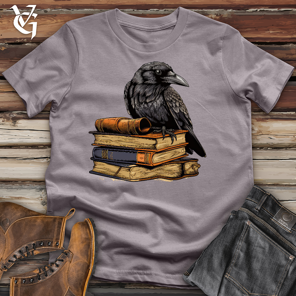 Raven Reading Ruler Cotton Tee