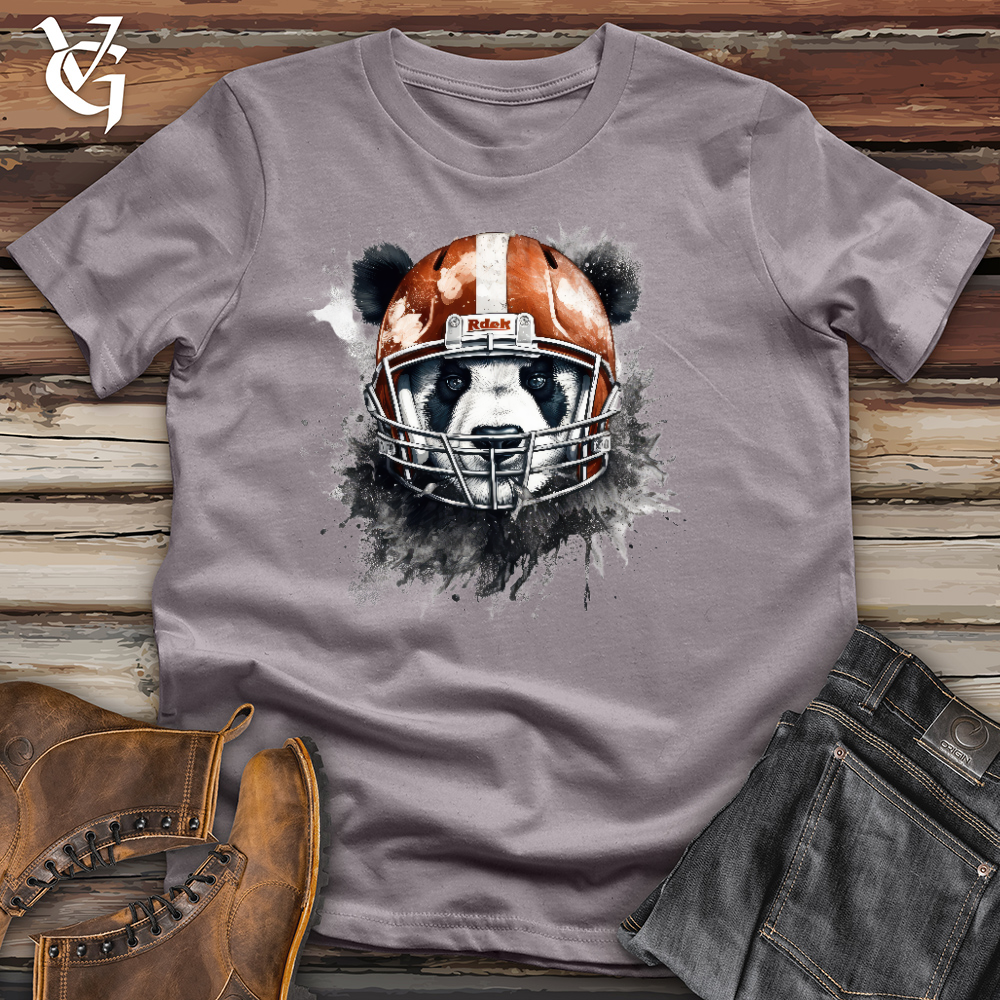 Panda Football Player Cotton Tee