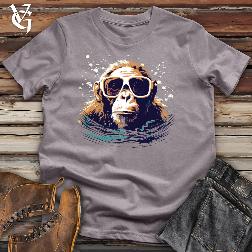 Swimming Monkey Cotton Tee