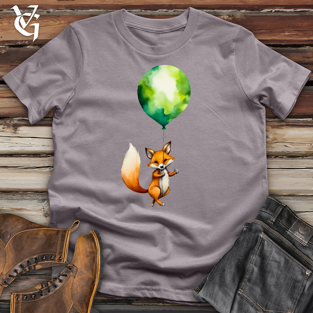 Fox Balloon Floating Cotton Tee