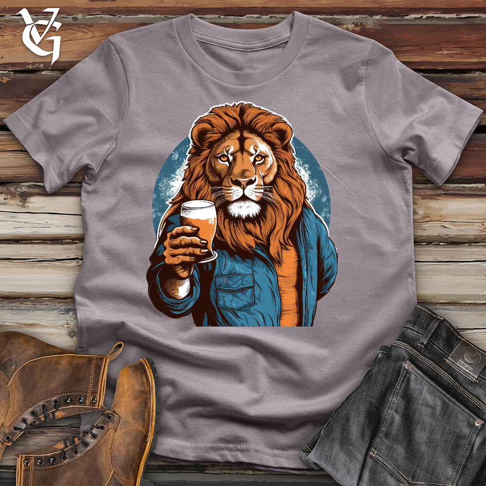Happy Hour Lion Cotton Tee