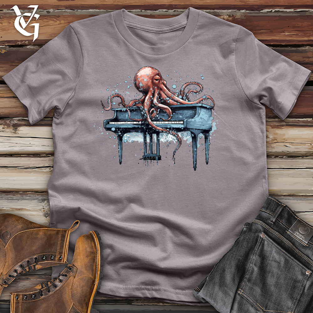 Octopus Pianist Cotton Tee