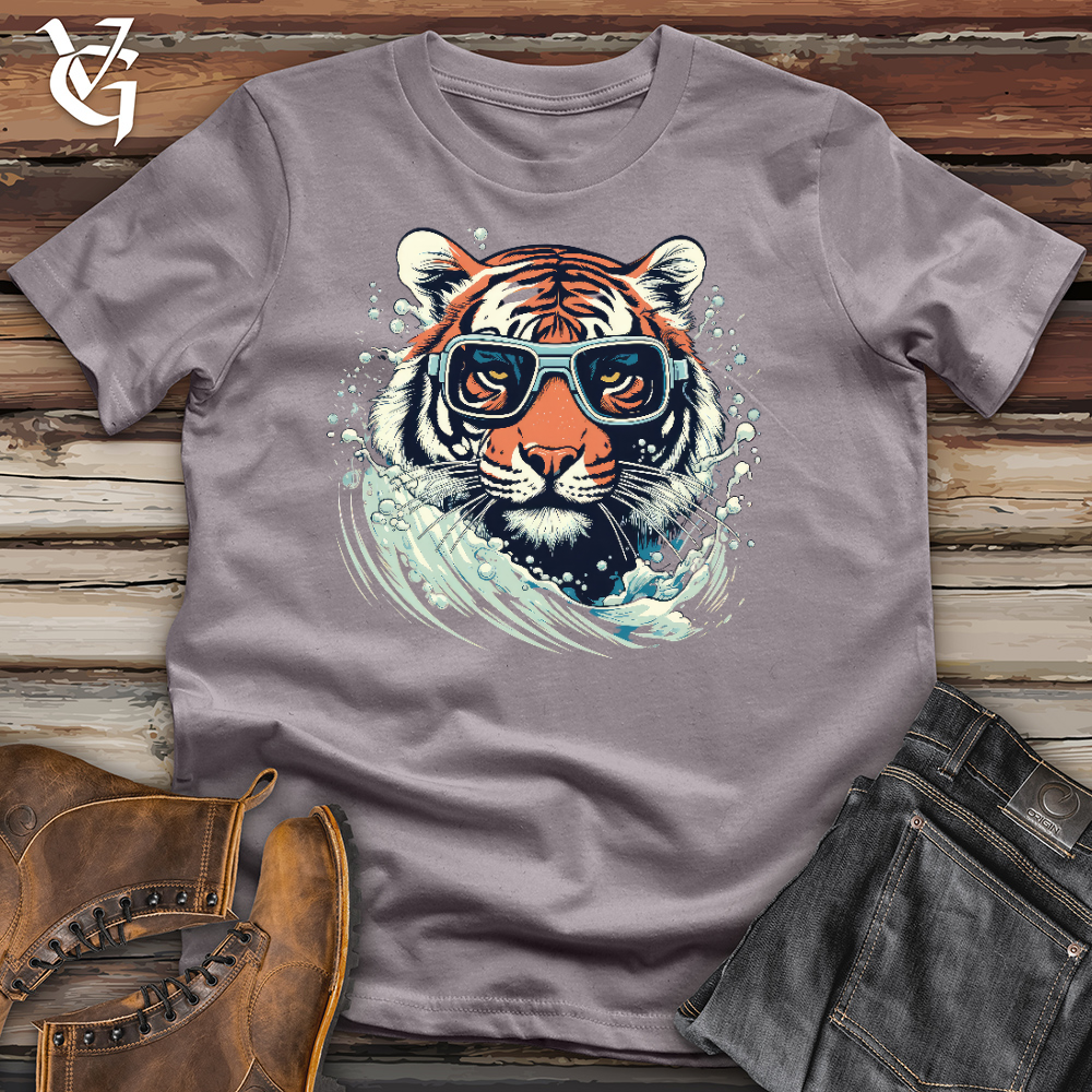 Swimming Tiger Cotton Tee