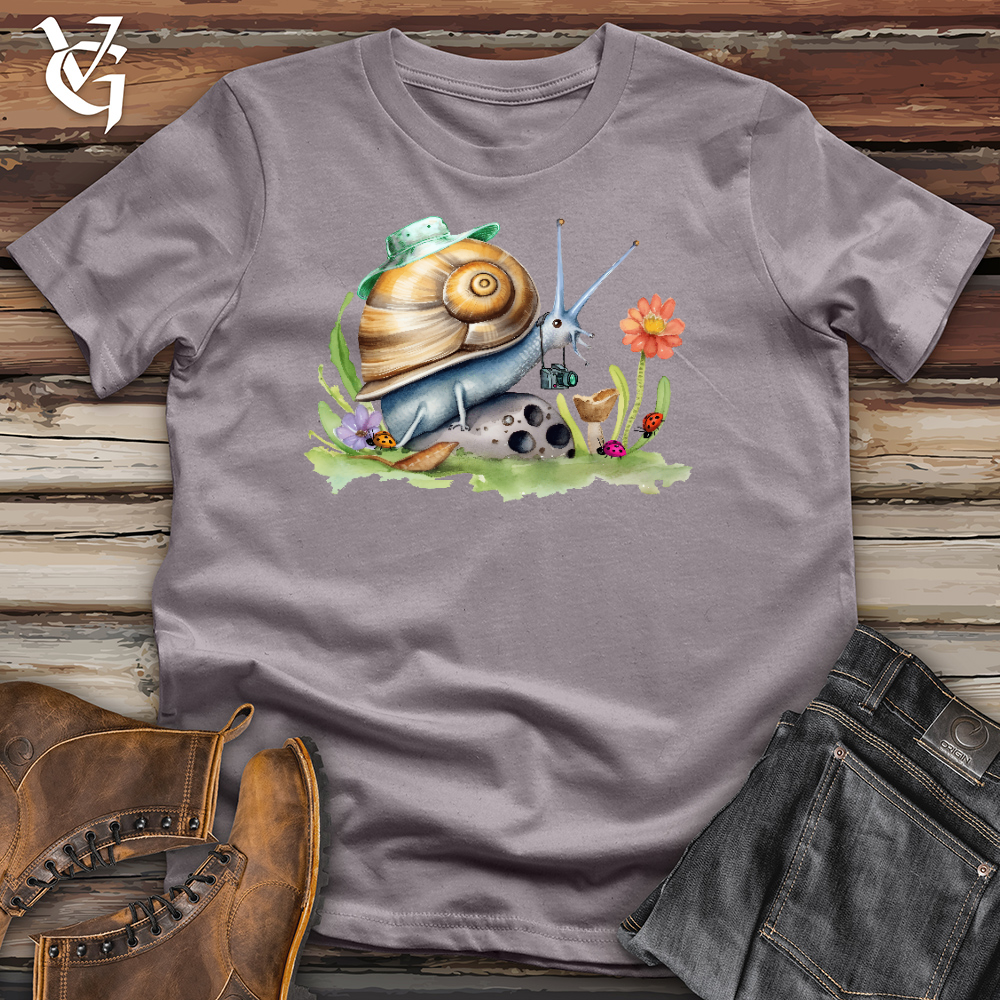 Snail Photographer Cotton Tee