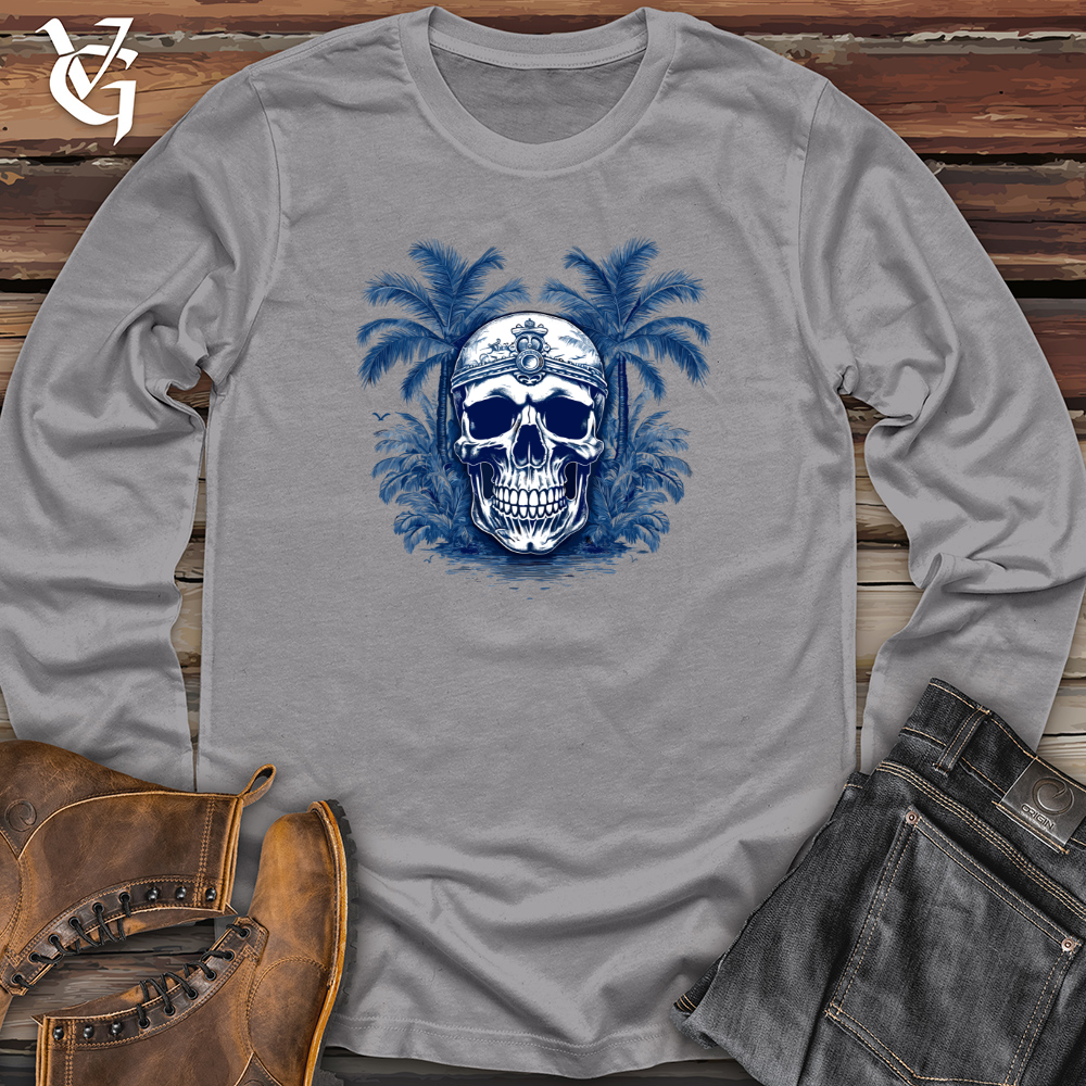 Tattered Captain's Skull Long Sleeve