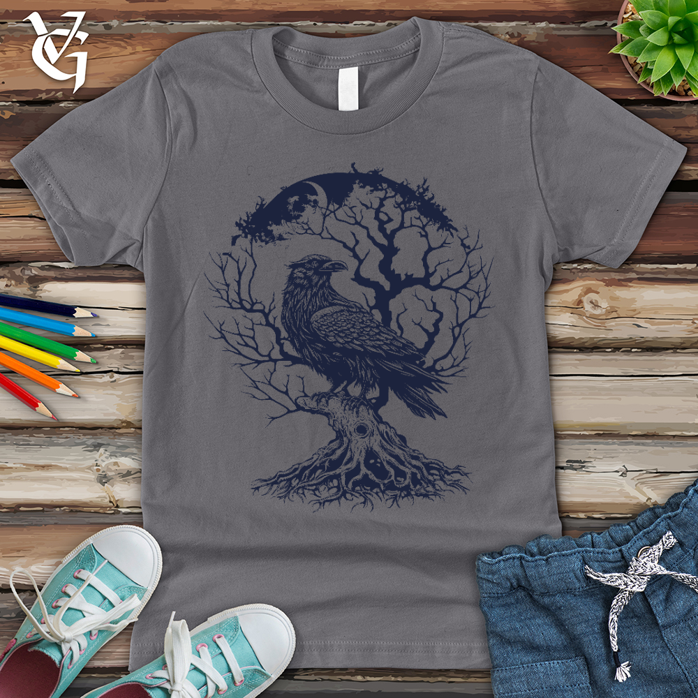 Raven and Old Tree Tattoo Youth Tee