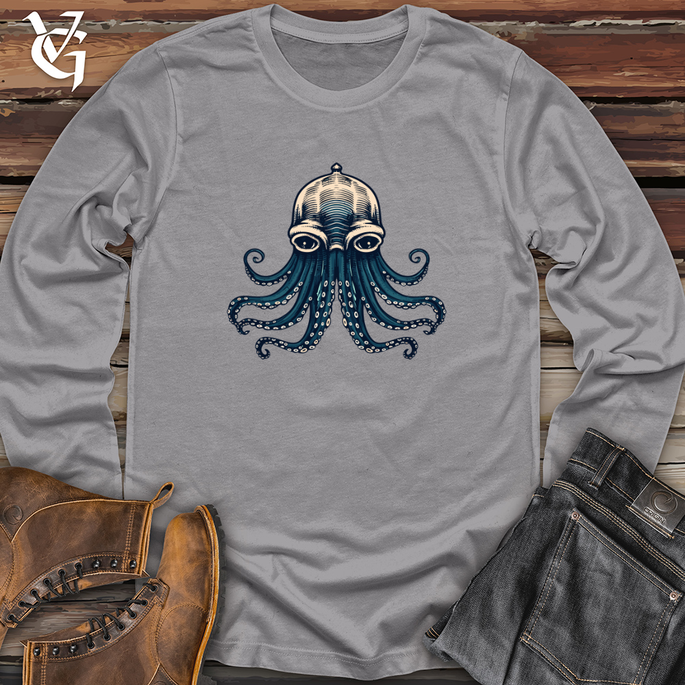 Retro Aqua Tentacles Long Sleeve