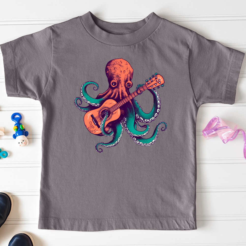 Octopus Guitarist Toddler Tee
