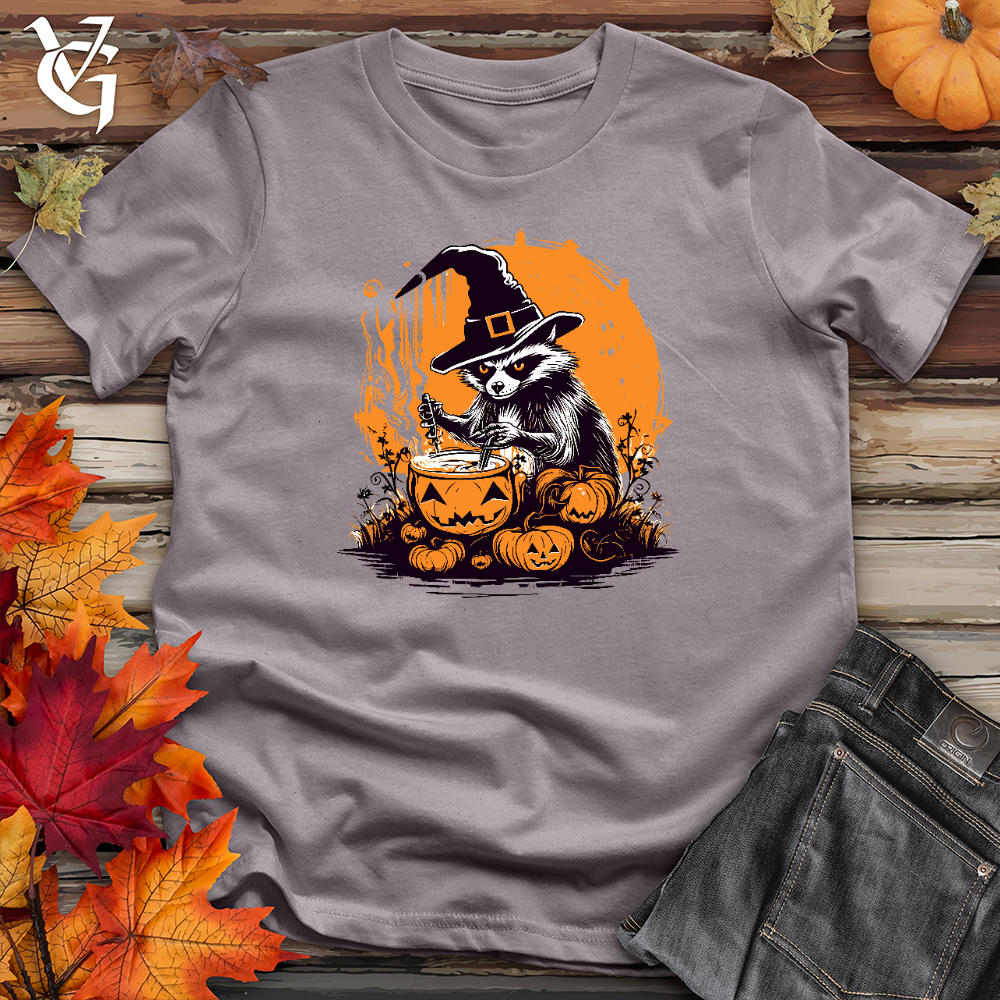 Cauldron Stirring Raccoon Cotton Tee