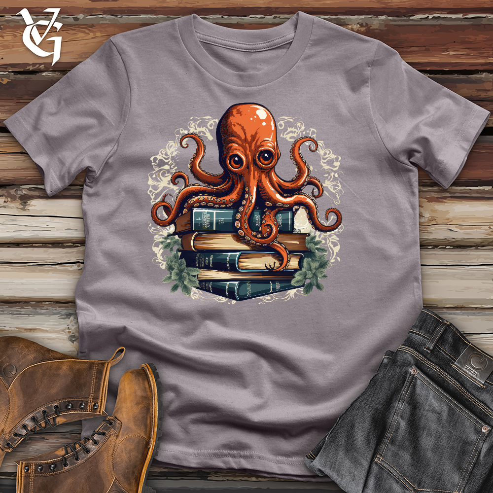 Octopus Book Lover Cotton Tee