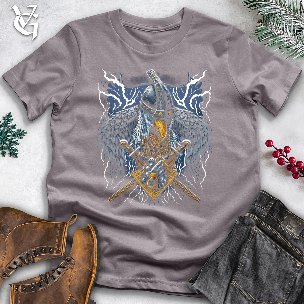 Viking Raven Lightning Cotton Tee
