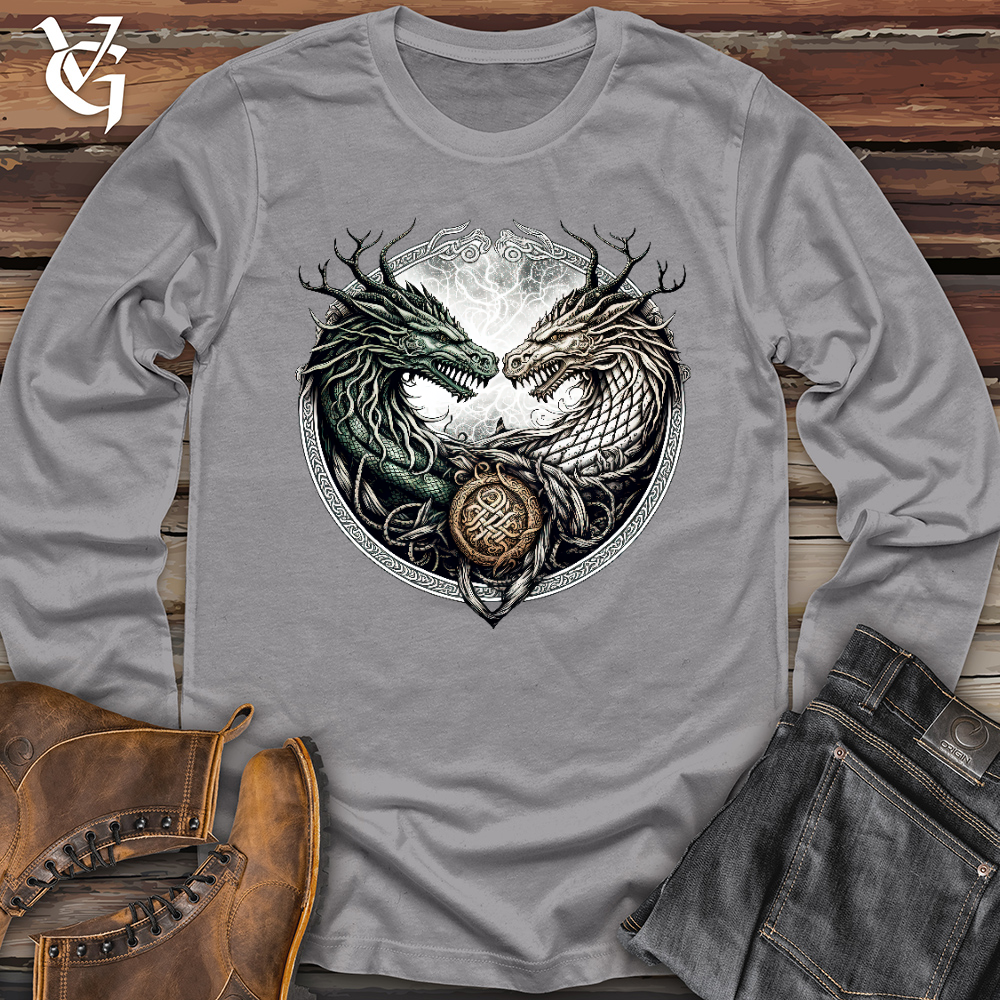 Horned Twin Dragons Long Sleeve