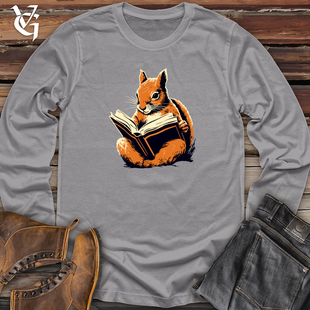 Bookworm Squirrel Long Sleeve