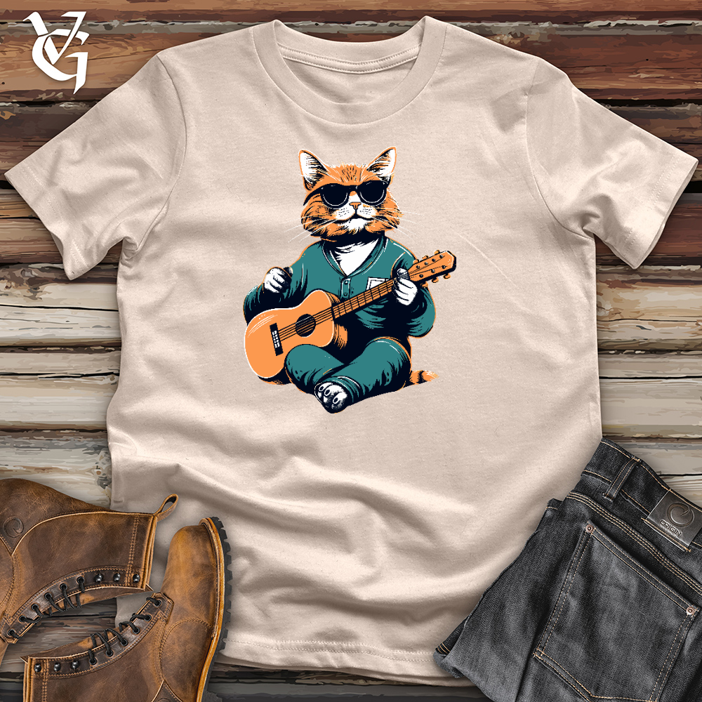 Ukulele Feline Groove Cotton Tee