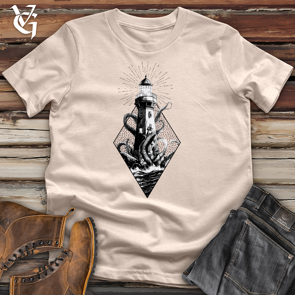 Octopus vs. Lighthouse Cotton Tee