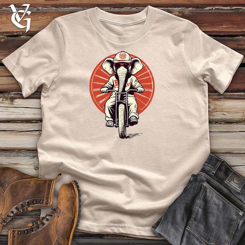 Retro Cycle Elephant Cotton Tee