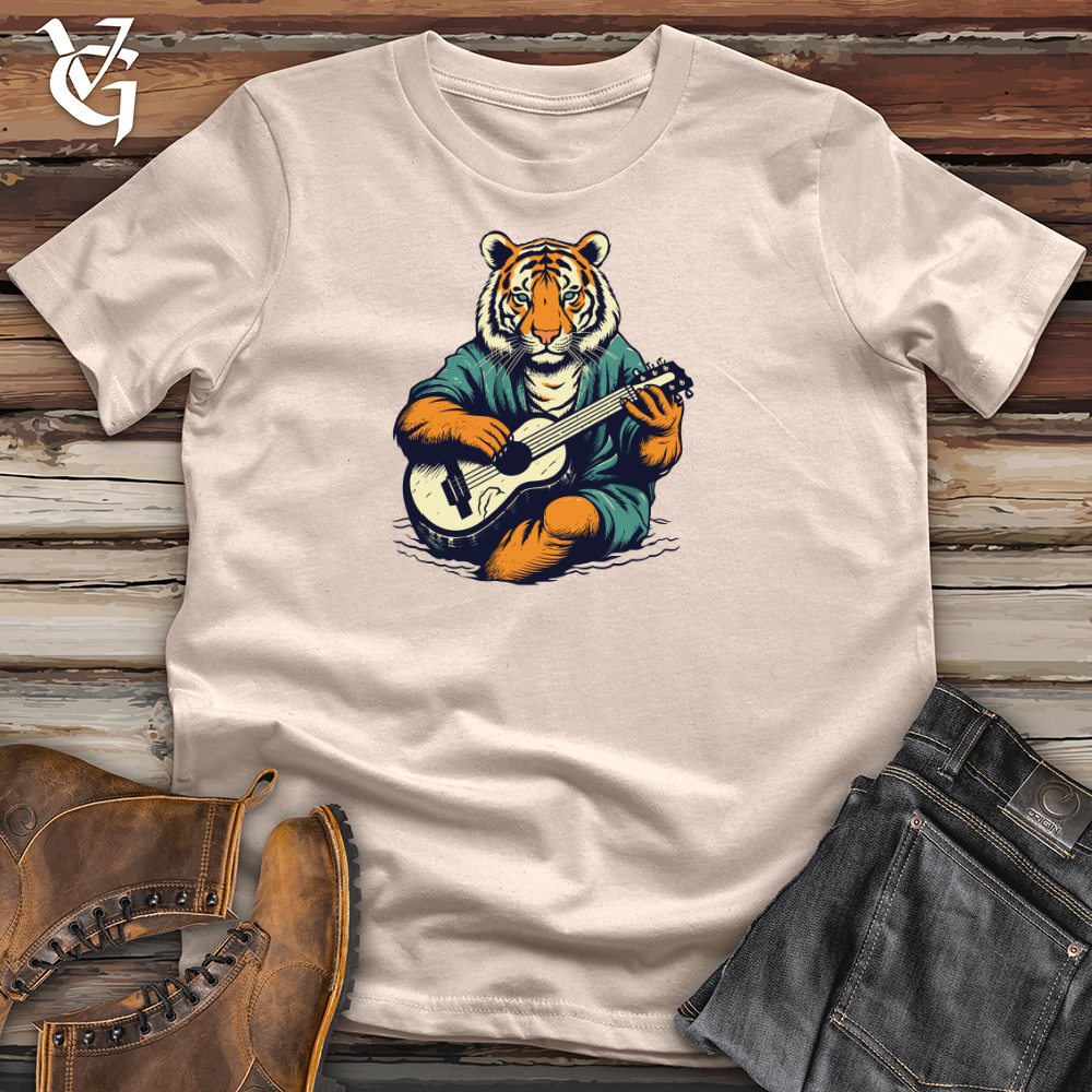 Ukulele Strum Tiger Cotton Tee
