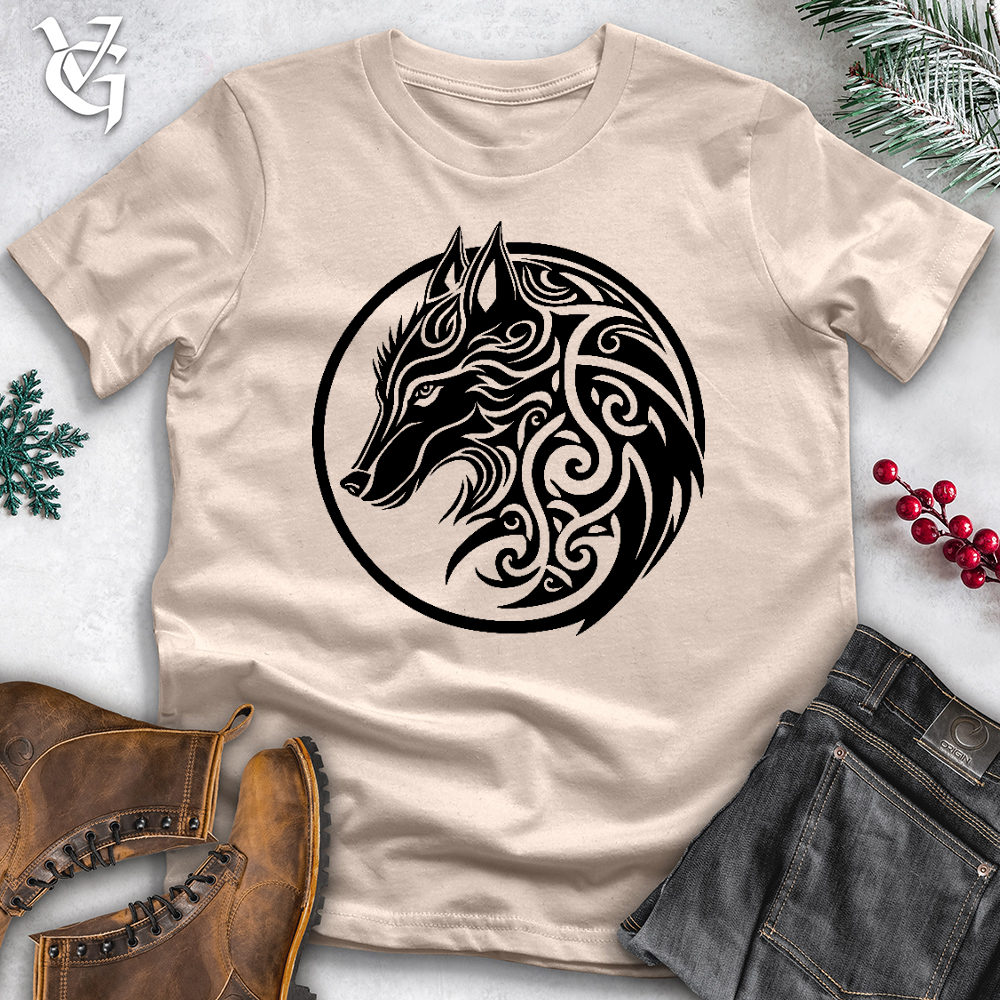 Celtic Wolf Art Cotton Tee